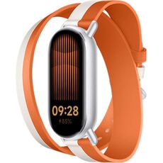 Двухцветный кожаный ремешок для фитнес-браслета Xiaomi Smart Band 9/8