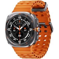 Samsung Galaxy Watch Ultra | 47 mm | Titanium Gray | Marine/Orange, Размер ремешка : M/L, Цвет ремешка: Orange, Тип ремешка : Marine, Размер корпуса : 47 мм, Цвет: Titanium Gray, Подключение часов : Bluetooth / Wi-Fi + 4G LTE