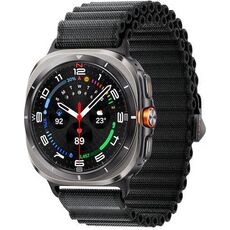Samsung Galaxy Watch Ultra | 47 mm | Titanium Silver | Trail/Dark Gray, Размер ремешка : M/L, Цвет ремешка: Dark Gray, Тип ремешка : Trail, Размер корпуса : 47 мм, Цвет: Titanium Silver, Подключение часов : Bluetooth / Wi-Fi + 4G LTE