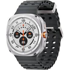 Samsung Galaxy Watch Ultra  | 47 mm | Titanium White | Marine/Dark Gray, Размер ремешка : M/L, Цвет ремешка: Dark Gray, Тип ремешка : Marine, Размер корпуса : 47 мм, Цвет: Titanium White, Подключение часов : Bluetooth / Wi-Fi + 4G LTE