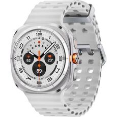 Samsung Galaxy Watch Ultra | 47 mm | Titanium White | Marine/White, Размер ремешка : M/L, Цвет ремешка: White, Тип ремешка : Marine, Размер корпуса : 47 мм, Цвет: Titanium White, Подключение часов : Bluetooth / Wi-Fi + 4G LTE
