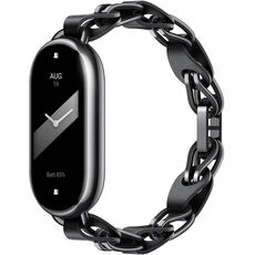 Ремешок-Цепочка для фитнес-браслета Xiaomi Smart Band 8, Цвет: Black