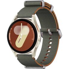 Samsung Galaxy Watch 7 | 40 mm |  Cream | Athleisure/Green, Размер ремешка : M/L, Цвет ремешка: Green, Тип ремешка : Athleisure, Размер корпуса : 40 мм, Цвет: Cream, Подключение часов : Bluetooth / Wi-Fi