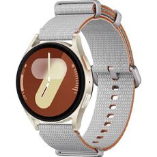 Samsung Galaxy Watch 7 | 40 mm |  Cream | Athleisure/Silver, Размер ремешка : M/L, Цвет ремешка: Silver, Тип ремешка : Athleisure, Размер корпуса : 40 мм, Цвет: Cream, Подключение часов : Bluetooth / Wi-Fi