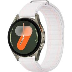 Samsung Galaxy Watch 7  | 40 mm | Green | Fabric/Pink White, Размер ремешка : S/M, Цвет ремешка: Pink White, Тип ремешка : Fabric, Размер корпуса : 40 мм, Цвет: Green, Подключение часов : Bluetooth / Wi-Fi