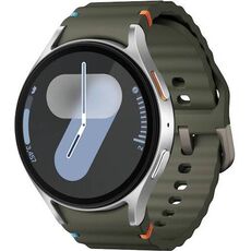 Samsung Galaxy Watch 7 | 44 mm | Silver | Sport/Green, Размер ремешка : S/M, Цвет ремешка: Green, Тип ремешка : Sport, Размер корпуса : 44 мм, Цвет: Silver, Подключение часов : Bluetooth / Wi-Fi