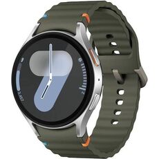 Samsung Galaxy Watch 7 | 44 mm | Silver | Sport/Green, Размер ремешка : M/L, Цвет ремешка: Green, Тип ремешка : Sport, Размер корпуса : 44 мм, Цвет: Silver, Подключение часов : Bluetooth / Wi-Fi
