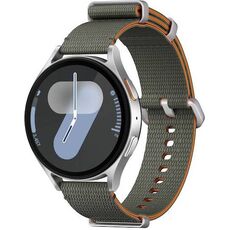 Samsung Galaxy Watch 7 | 44 mm | 4G LTE | Silver | Athleisure/Green, Размер ремешка : S/M, Цвет ремешка: Green, Тип ремешка : Athleisure, Размер корпуса : 44 мм, Цвет: Silver, Подключение часов : Bluetooth / Wi-Fi + 4G LTE