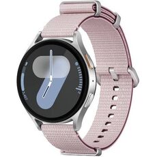 Samsung Galaxy Watch 7 | 44 mm | 4G LTE | Silver | Athleisure/Pink, Размер ремешка : S/M, Цвет ремешка: Pink, Тип ремешка : Athleisure, Размер корпуса : 44 мм, Цвет: Silver, Подключение часов : Bluetooth / Wi-Fi + 4G LTE