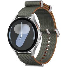 Samsung Galaxy Watch 7 | 44 mm | 4G LTE | Silver | Athleisure/Green, Размер ремешка : M/L, Цвет ремешка: Green, Тип ремешка : Athleisure, Размер корпуса : 44 мм, Цвет: Silver, Подключение часов : Bluetooth / Wi-Fi + 4G LTE