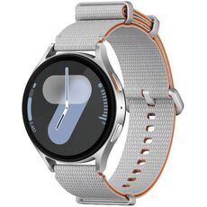 Samsung Galaxy Watch 7 | 44 mm | 4G LTE | Silver | Athleisure/Silver, Размер ремешка : M/L, Цвет ремешка: Silver, Тип ремешка : Athleisure, Размер корпуса : 44 мм, Цвет: Silver, Подключение часов : Bluetooth / Wi-Fi + 4G LTE
