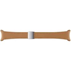 Гибридный ремешок из эко-кожи для Galaxy Watch | S/M, Размер ремешка : S/M, Цвет ремешка: Camel