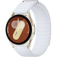 Samsung Galaxy Watch 7  | 40 mm | 4G LTE | Cream | Fabric/Blue White, Размер ремешка : M/L, Цвет ремешка: Blue White, Тип ремешка : Fabric, Размер корпуса : 40 мм, Цвет: Cream, Подключение часов : Bluetooth / Wi-Fi + 4G LTE