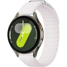 Samsung Galaxy Watch 7 | 44 mm | 4G LTE | Green | Fabric/Pink White, Размер ремешка : S/M, Цвет ремешка: Pink White, Тип ремешка : Fabric, Размер корпуса : 44 мм, Цвет: Green, Подключение часов : Bluetooth / Wi-Fi + 4G LTE