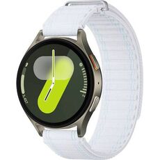 Samsung Galaxy Watch 7 | 44 mm | 4G LTE | Green | Fabric/Blue White, Размер ремешка : M/L, Цвет ремешка: Blue White, Тип ремешка : Fabric, Размер корпуса : 44 мм, Цвет: Green, Подключение часов : Bluetooth / Wi-Fi + 4G LTE