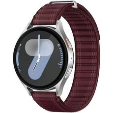 Samsung Galaxy Watch 7 | 44 mm | Silver | Fabric/Wine, Размер ремешка : S/M, Цвет ремешка: Wine, Тип ремешка : Fabric, Размер корпуса : 44 мм, Цвет: Silver, Подключение часов : Bluetooth / Wi-Fi