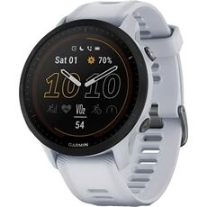 Смарт-часы Garmin Forerunner 955 Solar, SOLAR (Версии с линзами для зарядки от солнечной батареи собирают солнечную энергию и продлевают срок службы батареи.): Да, Цвет: Whitestone
