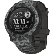 Смарт-часы Garmin Instinct 2 Camo Edition, Версия: Camo, Размер корпуса : 45 мм, SOLAR (Версии с линзами для зарядки от солнечной батареи собирают солнечную энергию и продлевают срок службы батареи.): Нет, Цвет: Graphite Camo