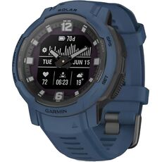 Смарт-часы Garmin Instinct Crossover Solar Standard Edition, Версия: Standard, SOLAR (Версии с линзами для зарядки от солнечной батареи собирают солнечную энергию и продлевают срок службы батареи.): Да, Цвет: Tidal Blue