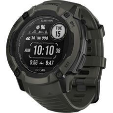 Смарт-часы Garmin Instinct 2X Solar Standard Edition, Версия: Standard, Размер корпуса : 50 мм, SOLAR (Версии с линзами для зарядки от солнечной батареи собирают солнечную энергию и продлевают срок службы батареи.): Да, Цвет: Moss