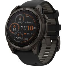 Смарт-часы Garmin Fēnix 8 Solar | 47 mm, Версия: Solar, Размер корпуса : 47 мм, Цвет: Black/Pebble Gray