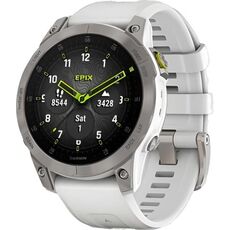 Смарт-часы Garmin Epix (Gen 2) Sapphire Edition | 47 mm, Версия: Sapphire, Цвет: White Titanium