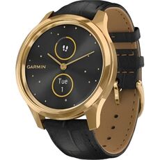 Смарт-часы Garmin Vívomove Luxe, Версия: Vívomove Luxe, Цвет: Gold PVD Stainless Steel Case/Black