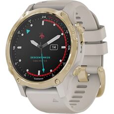 Смарт-часы Garmin Descent Mk2S, Размер корпуса : 43 мм, Цвет: Light Gold/Light Sand