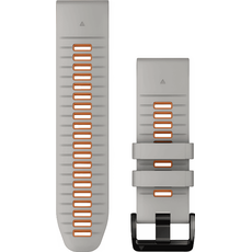Ремешок сменный Garmin QuickFit 26 мм, Цвет: Fog Gray/Ember Orange