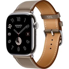 Apple Watch Hermès Series 10  | 46 мм, Размер ремешка : 165–200 мм, Размер корпуса : 46 мм, Цвет: Etoupe