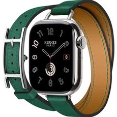 Apple Watch Hermès Series 10 | 42 мм, Размер ремешка : 130–155 мм, Размер корпуса : 42 мм, Цвет: Vert Moyen