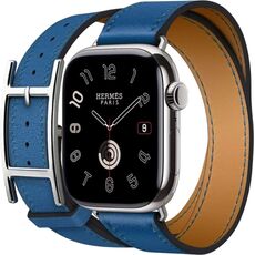 Apple Watch Hermès Series 10 | 42 мм, Размер ремешка : 130–155 мм, Размер корпуса : 42 мм, Цвет: Bleu de France