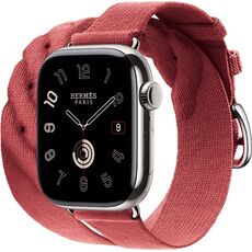 Apple Watch Hermès Series 10 | 42 мм, Размер ремешка : 130–155 мм, Размер корпуса : 42 мм, Цвет: Rouge Grenat