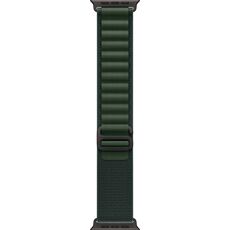 Ремешок Apple Watch Alpine Loop | Black Titanium Finish | Dark Green, Размер ремешка : 145–190 мм, Размер корпуса : 49 мм, Цвет: Dark Green, Цвет корпуса : Black