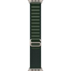 Ремешок Apple Watch Alpine Loop | Black Titanium Finish | Dark Green, Размер ремешка : 145–190 мм, Размер корпуса : 49 мм, Цвет: Dark Green, Цвет корпуса : Natural