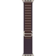 Ремешок Apple Watch Alpine Loop | Natural Titanium Finish | Indigo, Размер ремешка : 130–160 мм, Размер корпуса : 49 мм, Цвет: Indigo, Цвет корпуса : Natural