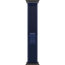 Ремешок Apple Watch Trail Loop | Black Titanium Finish | Blue, Размер ремешка : 130–180 мм, Размер корпуса : 49 мм, Цвет: Blue, Цвет корпуса : Black