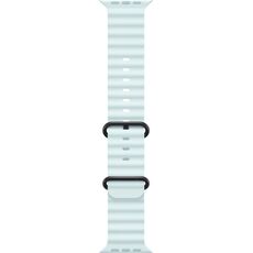 Ремешок Apple Watch Ocean Band | Black Titanium Finish | Ice Blue, Размер ремешка : 130–200 мм, Размер корпуса : 49 мм, Цвет: Ice blue, Цвет корпуса : Black