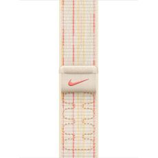 Ремешок Apple Watch Nike Sport Loop | Starlight/Pink, Размер ремешка : 130–190 мм, Размер корпуса : 42 мм, Цвет: Starlight/Pink