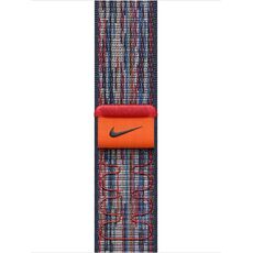 Ремешок Apple Watch Nike Sport Loop | Blue/Red, Размер ремешка : 145–220 мм, Размер корпуса : 46 мм, Цвет: Blue/Red