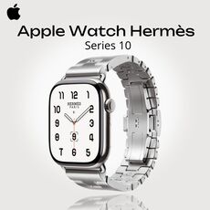Apple Watch Hermès Series 10 | 42 мм |  S, Размер ремешка : 130–145 мм, Размер корпуса : 42 мм, Цвет: Silver