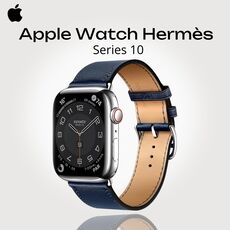 Apple Watch Hermès Series 10 | 46 мм, Размер ремешка : 165–200 мм, Размер корпуса : 46 мм, Цвет: Blue