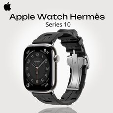Apple Watch Hermès Series 10 | 46 мм, Размер корпуса : 46 мм, Цвет: Black, Размер ремешка : 160–195 мм