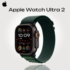 Apple Watch Ultra 2 | Alpine Loop Dark Green | S, Размер ремешка : 130–160 мм, Размер корпуса : 49 мм, Цвет: Dark Green