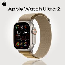 Apple Watch Ultra 2 | Alpine Loop Tan | M, Размер ремешка : 145–190 мм, Размер корпуса : 49 мм, Цвет: Tan