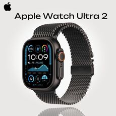 Apple Watch Ultra 2 | Milanese Loop Black | L, Размер ремешка : 180–210 мм, Размер корпуса : 49 мм, Цвет: Black