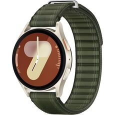 Samsung Galaxy Watch 7  | 40 mm | 4G LTE | Cream | Fabric/Green, Размер ремешка : S/M, Цвет ремешка: Green, Тип ремешка : Fabric, Размер корпуса : 40 мм, Цвет: Cream, Подключение часов : Bluetooth / Wi-Fi + 4G LTE