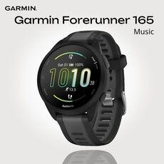 Смарт-часы Garmin Forerunner 165 Music, МУЗЫКА (легко загрузите на часы до 500 песен): Да, Цвет: Black/Slate Gray