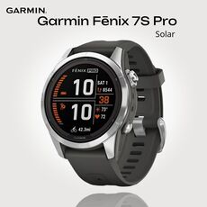 Смарт-часы Garmin Fēnix 7S Pro Solar Edition, Версия: Pro | Solar, Размер корпуса : 42 мм, Цвет: Silver/Graphite