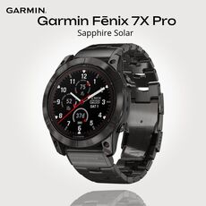 Смарт-часы Garmin Fēnix 7X Pro Sapphire Solar Edition, Версия: Pro | Sapphire Solar, Размер корпуса : 51 мм, Цвет: Carbon Grey Titanium